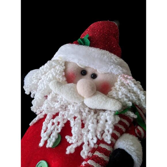 Standing Santa Claus Tall 23" Plush Merry Christmas Stuffed Decoration Holiday - Picture 1 of 6